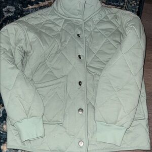 Quilted Women's Jacket in Sage Green
